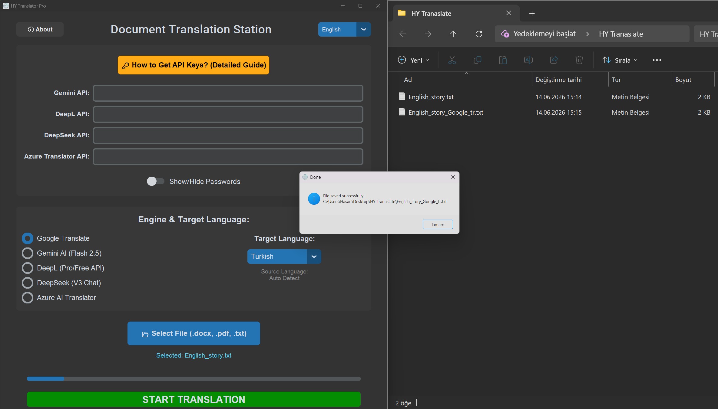 HY Translator Pro ekran goruntusu