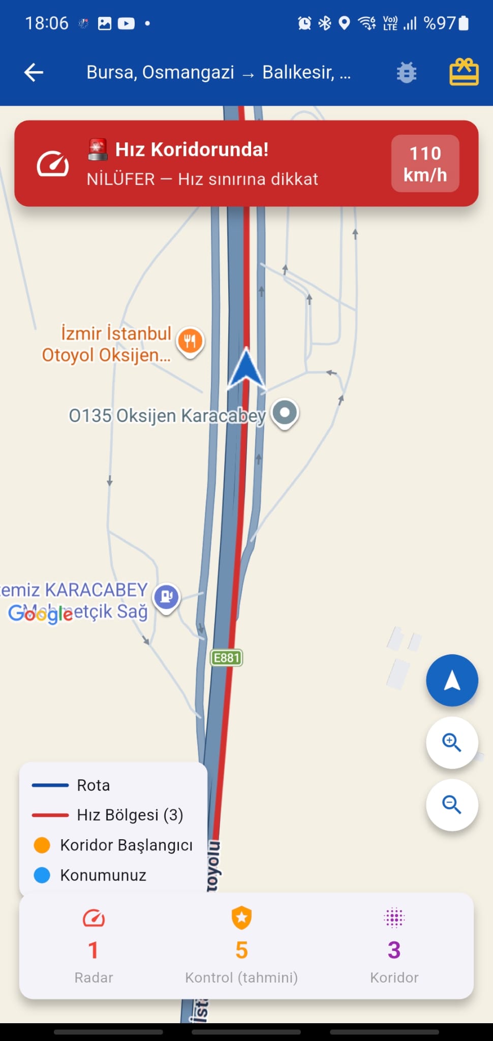 Radar Bilgi Sistemi ekran görüntüsü